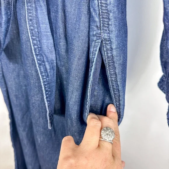 J. Crew Denim & Linen Jumpsuit
